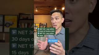 Payment terms: Net 30! Small Business Tok! #smallbusinesscheck #personalfinance #banana