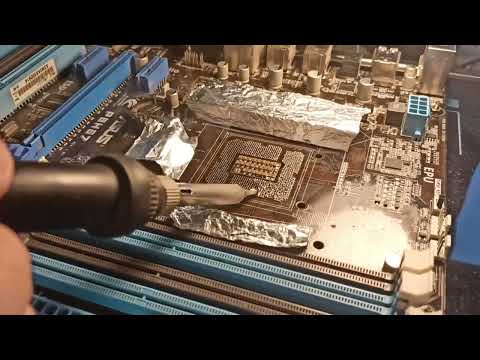 Замена сокета - ничего сложного | Ремонт материнских плат #soldering