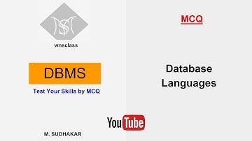DBMS - Database Languages (MCQ)