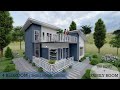 4 BEDROOM | SMALL HOUSE IDEAS | 2 STOREY with DECK (90 SQM)