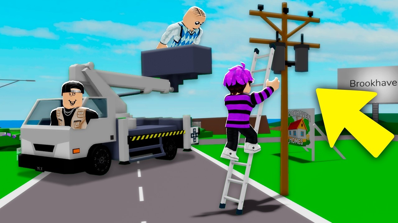 ARREGLÉ LOS POSTES DE LUZ de BROOKHAVEN