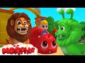 Real lion green lion  morphle and geckos garage  cartoons for kids