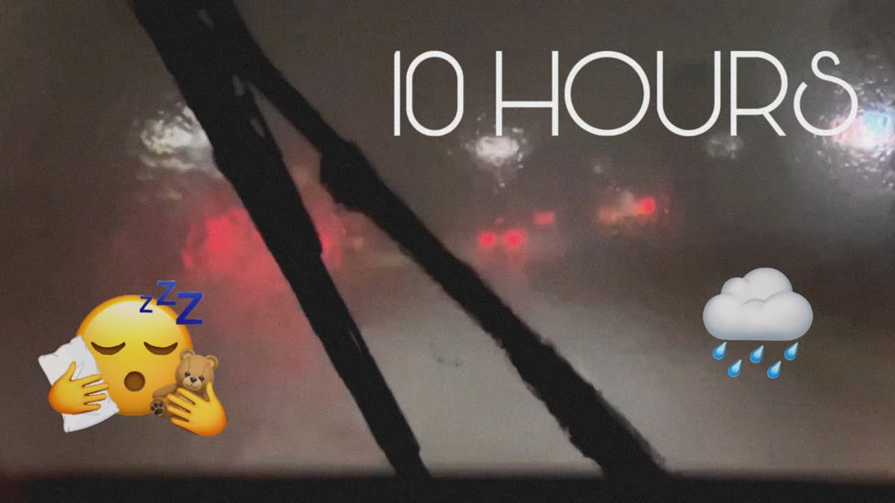 ASMR Relaxing Truck Driving in a Heavy Rain Storm for 10 Hours - YouTube