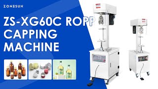 Zonesun ZS-XG60C Semi Automatic Ropp Capper #roppcapper #cappingmachine #capper