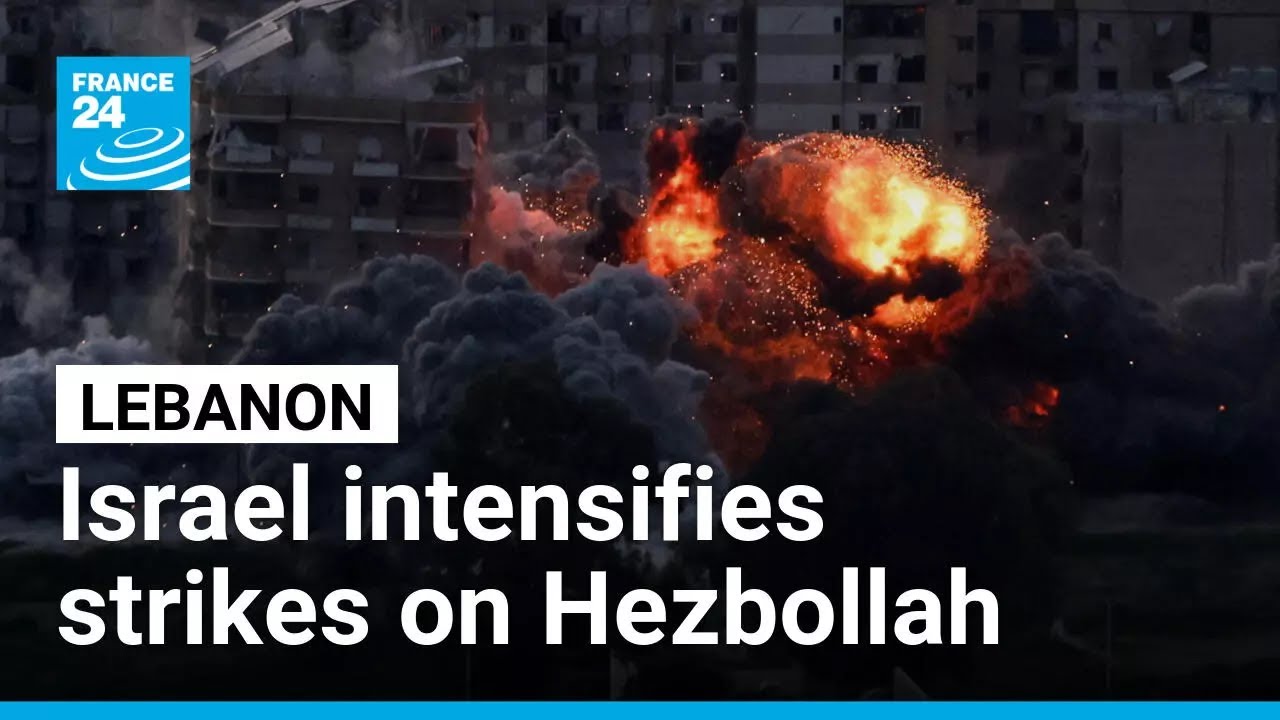 Israel carries on targeting Hezbollah strongholds, causing heavy displacement • FRANCE 24 English