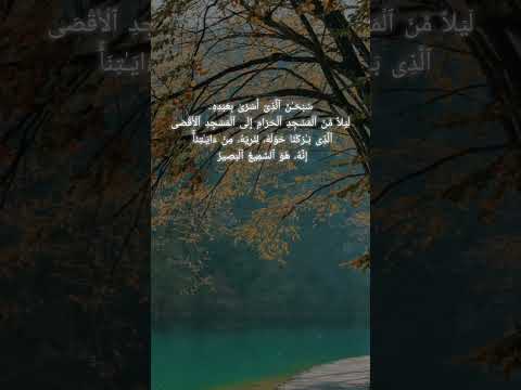 س ب ح  ن ٱل ذ ى أ س ر ى ب ع ب د ه ۦ ل ي لا اكسبلور المصحف لايك راحة نفسية الرحمن تصميمي