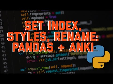 Pandas + Anki:
