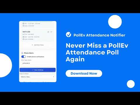 PollEv Attendance Notifier video preview 2