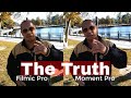 Filmic pro vs moment pro camera comparison  which one is better  