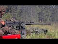 Marines 3rd Force Recon Training Platoon Sends Rounds Down Range With M240B, M2 .50 Cal Machine Guns