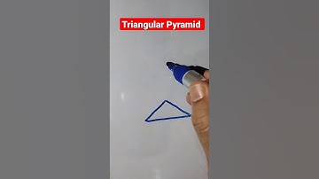 How to draw a Triangular Pyramid #Maths Shorts