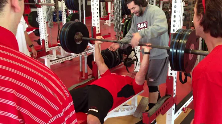 LOUISIANA RAGIN' CAJUNS HEAD COACH MARK HUDSPETH - 25 REPS OF 225!!!!!!