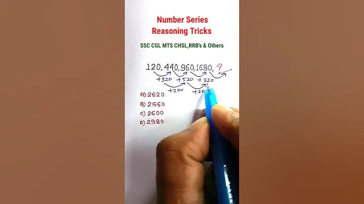 Series| Missing Number Series| Reasoning Classes| Reasoning for SSC CGL GD CHSL| #shorts