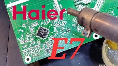 Haier DC inverter AC E7 error code AC PCB #447