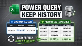 Power Query: Keep History After Every Refresh (No VBA)