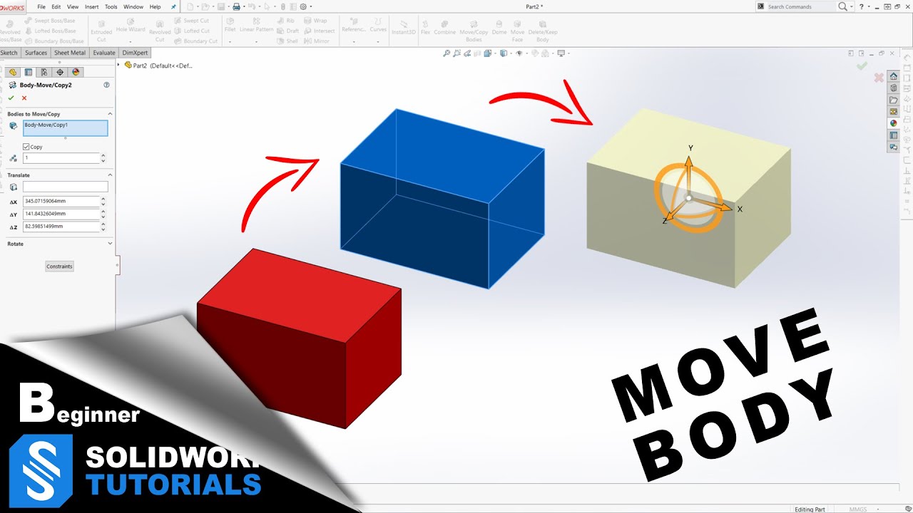 How to move a part in SolidWorks  Quora