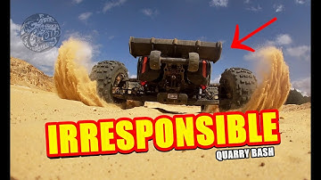 Arrma OUTCAST 8s EXB | UK QUARRY BASH | 39/39 gearing #outcast8s #kraton8s #rc #rccommunity