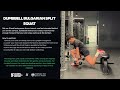 Dumbbell Bulgarian Split Squat