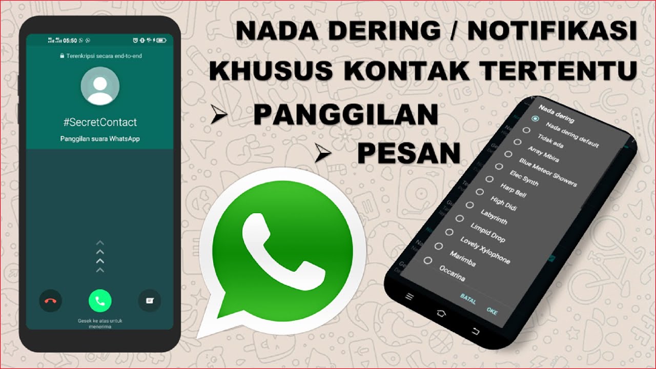 Cara Mengganti dan Mengaktifkan Nada Dering / Notifikasi Khusus untuk Kontak WhatsApp Tertentu Cara Mengganti dan Mengaktifkan Nada Dering / Notifikasi Khusus untuk Kontak WhatsApp Tertentu