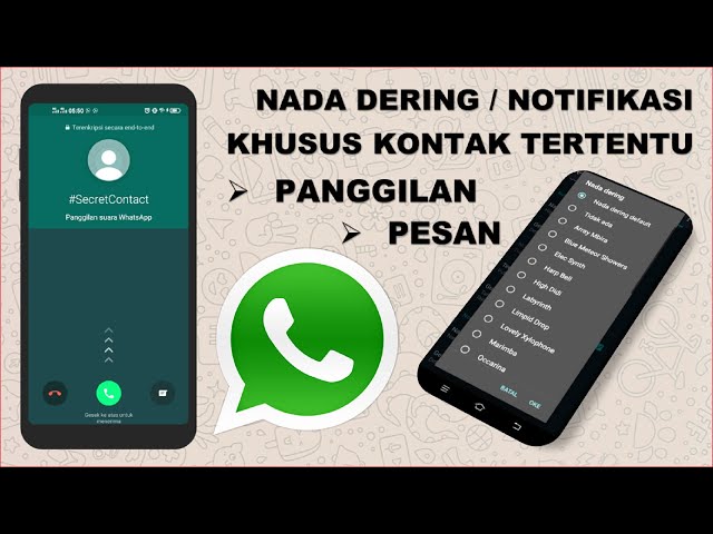Cara Mengganti dan Mengaktifkan Nada Dering / Notifikasi Khusus untuk Kontak WhatsApp Tertentu class=