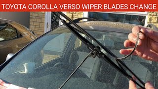 Toyota Corolla Verso wiper blades Replacement || How to Change wiper blades on Toyota Corolla verso