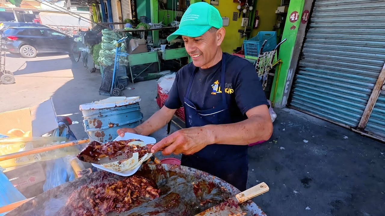 CHINO DE ABASTOS... Tacos de Lengua de Perr0 y Pollo  | 2 guisos Diferentes !!!