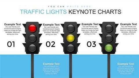 Free Traffic Lights Keynote Charts & Shapes | Create Stunning Presentations