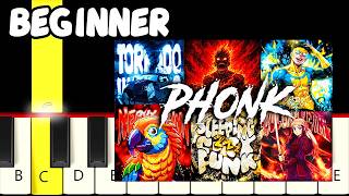 11 famous phonk songs slow easy piano tutorial melody only