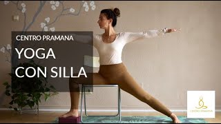 HATHA YOGA, usamos la silla para alinear y profundizar