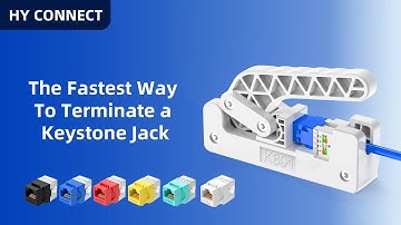 How to wire up keystone jack in EASY way! (Cat5e/Cat6/Cat6a UTP module)
