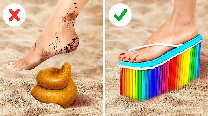 SUMMER HACKS FOR YOUR NEXT BEACH TRIP || Smart Travel DIY Ideas By 123GO!