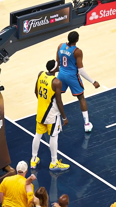 INCREDIBLE Angle of Pascal Siakam's Poster Dunk from Above vs. Thunder 🔥