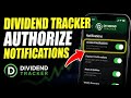 How to authorize dividend notifications in Dividend Tracker apps - Quick Tutorial