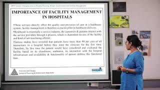 M 38 A Introduction to Facility Management