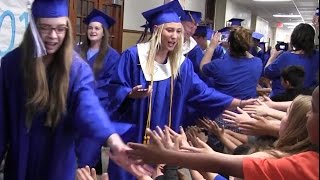 2017 GHS Seniors walk through Fogarty Elementary
