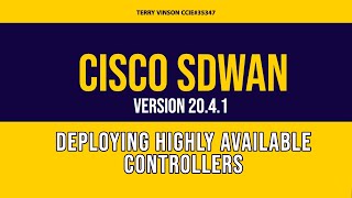 Cisco SDWAN Controllers: vMange, vBond & vSmarts - Using High Availability deployment models. screenshot 3