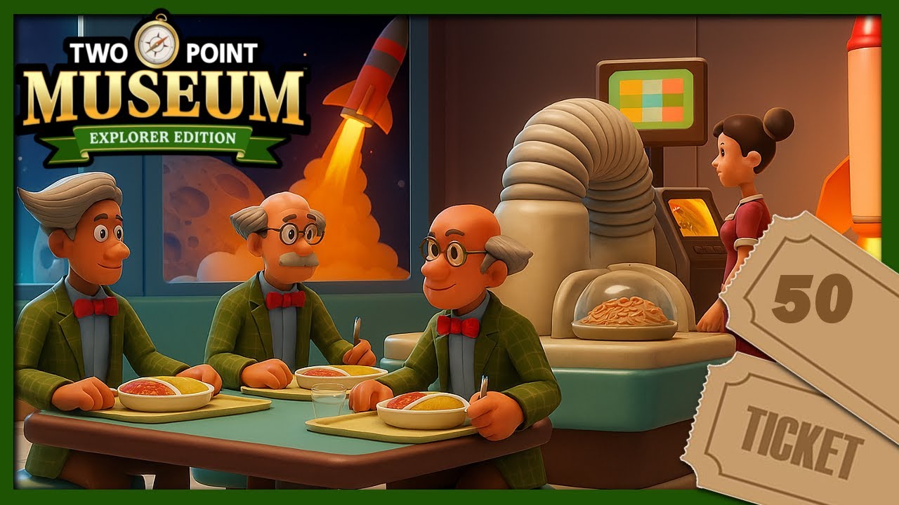 TWO POINT MUSEUM 🦴50🦖 Ein CAFÉ für das SPACE MUSEUM | EXPLORERS EDITION + MODS + DLC [2025]
