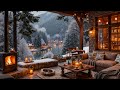 Winter Cafe Ambience with Warm Piano Jazz Music ⛄ Soft Jazz Background Music for Studying, Working