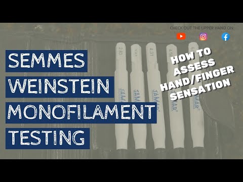 How to Administer the Semmes Weinstein Monofilament Test
