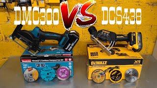 Схватка мини УШМ DeWALT DCS438 и Makita DMC300