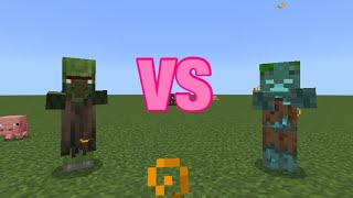 MINECRAFT ZOMBIE VILLAGER VS DROWNED