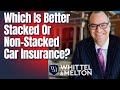 Do you have a question about which option is better for your car insurance? Stacked car insurance or a non-stacked one. Let me help you decide what you should do...