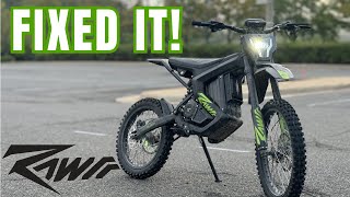 Things to Address.. On the 72V RAWRR Mantis X