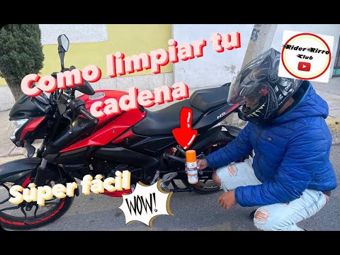 LAVAR Y LUBRICAR CADENA DE MOTO😱😱🔥🔥🤩!! SUPER FACIL Y A BAJO  COSTO😱😱🔥🔥🤩 