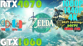 Zelda: Tears of the Kingdom PC | YUZU and RYUJINX Best Settings Performance Test | 60FPS | FSR