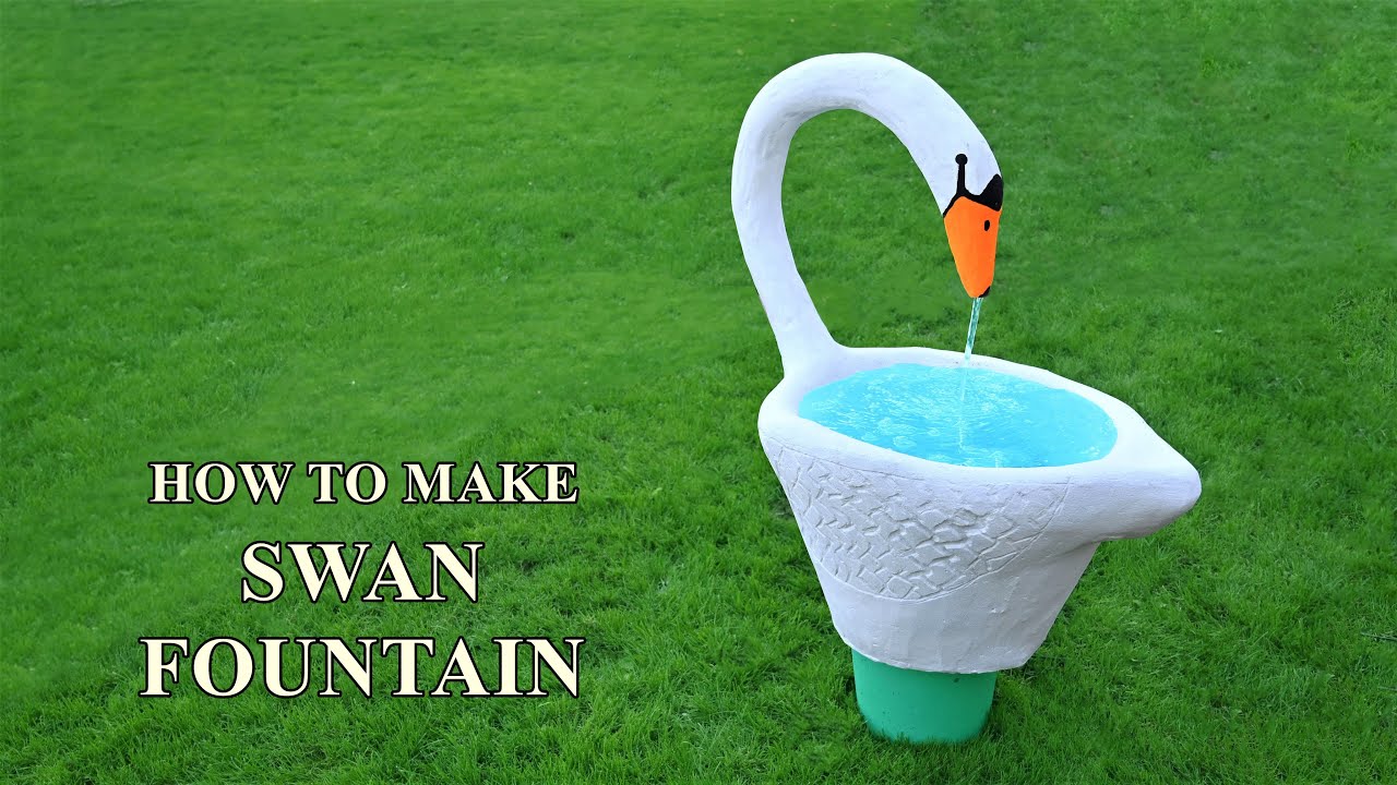 HOW TO MAKE SWAN FOUNTAIN - YouTube
