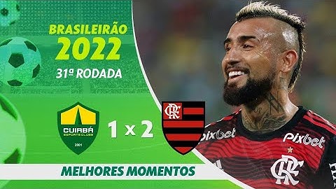Cuiabá 1 x 2 Flamengo - Gols e Melhores Momentos - 08 10 2022