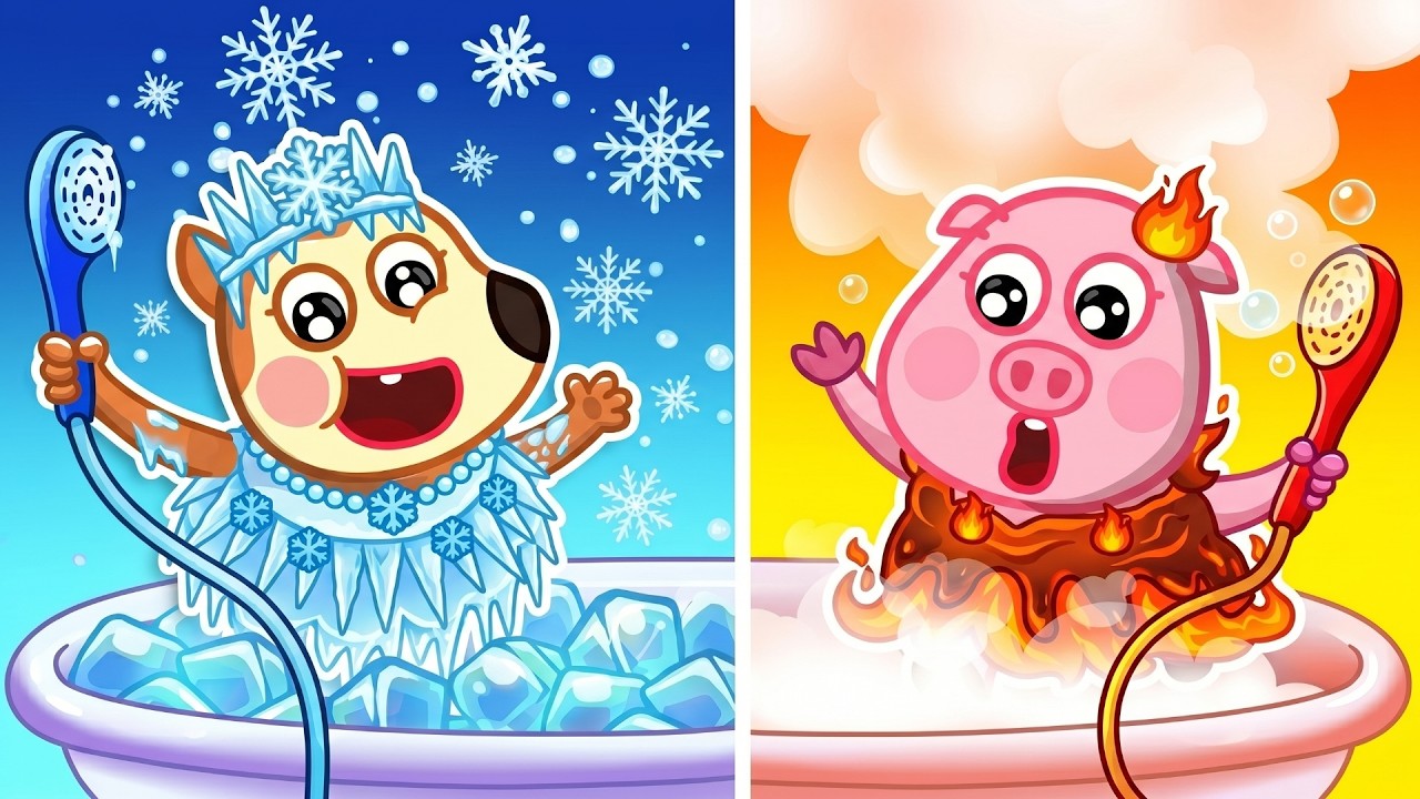 Hot vs Cold 🛁🔥❄️ Don't Get Mad at Your Fire Friend 🌸 Lucy
