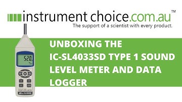 Unboxing the IC-SL4033SD Type 1 Sound Level Meter and Data Logger