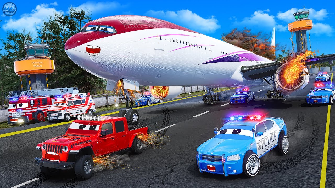 Vehicle Puzzle! Painting Police Car, Fire Truck, Ambulance \u0026 School Bus | D Billions Kids Songs